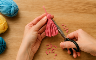 how to make yarn tassels