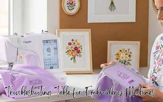 Troubleshooting Table for Embroidery Machines