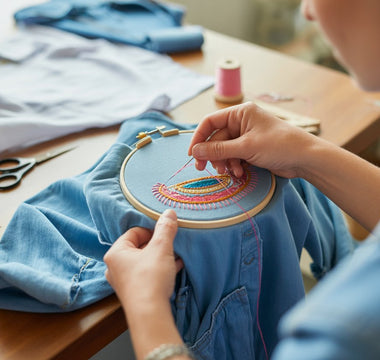 how to embroider on clothes