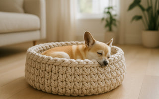 crochet pet bed