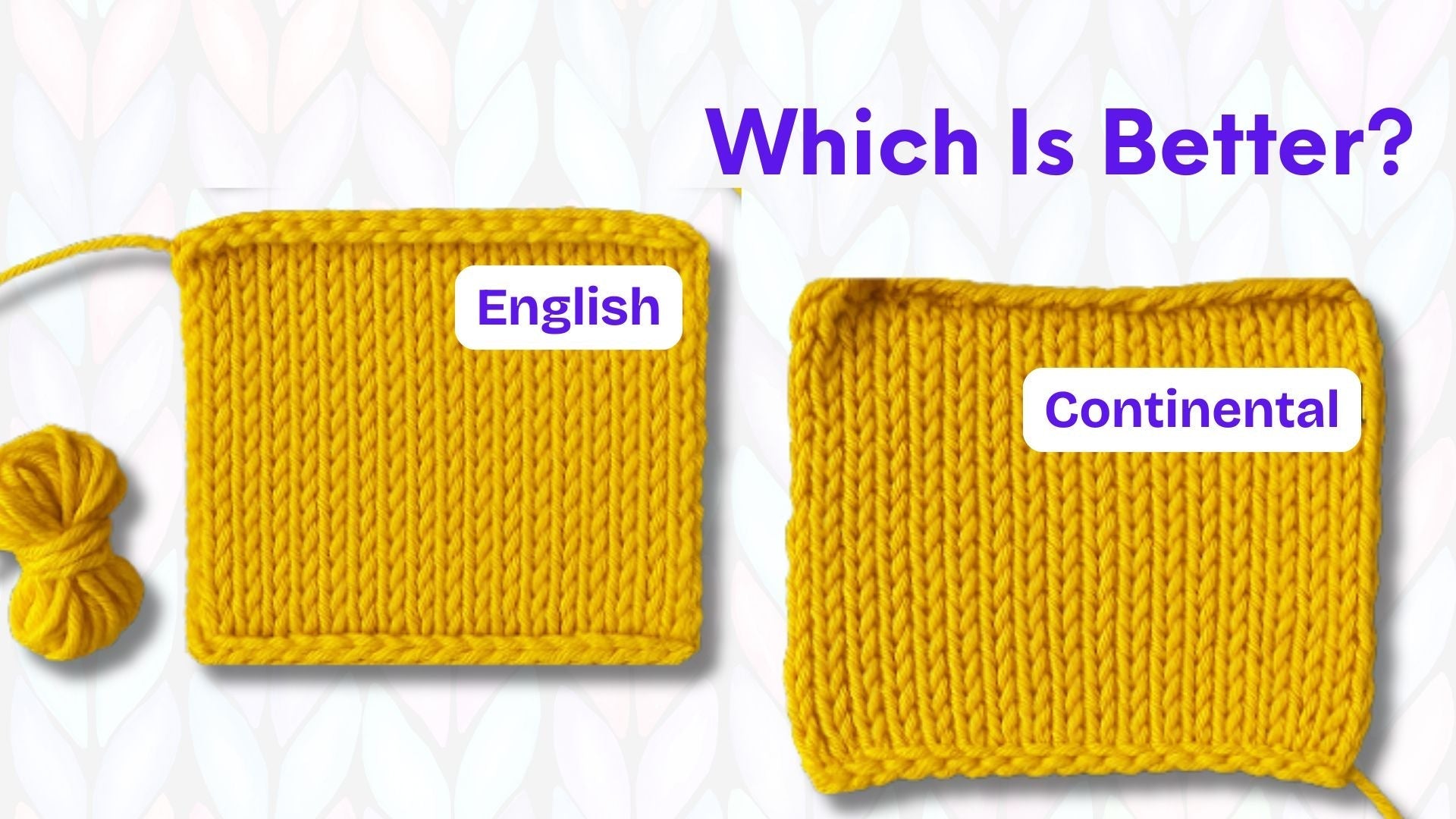 Terrific English Vs Continental Knitting Images