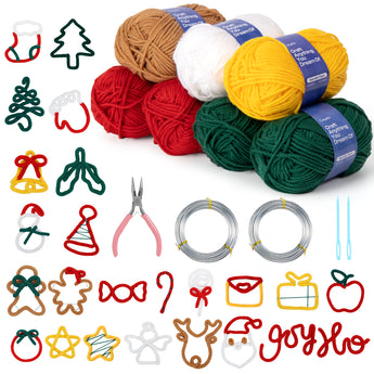 Christmas Knitting Yarn and Wire Set - Caydo