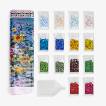 Blue Vase Diamond Painting - Caydo