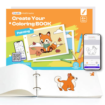 Caydo Create Your Own Coloring Book for Kids with APP - Caydo