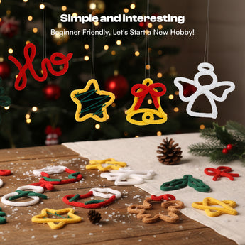 Christmas Knitting Yarn and Wire Set - Caydo