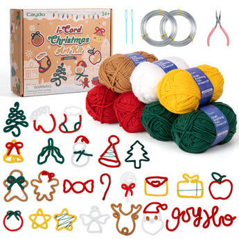 Christmas Knitting Yarn and Wire Set - Caydo