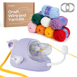 Electric i-Cord Knitting Tricotin Machine i1 Pro Lavender Purple - Caydo