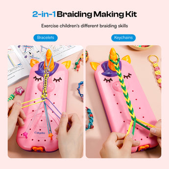 2-in-1 Friendship Bracelet Making Kit - Caydo