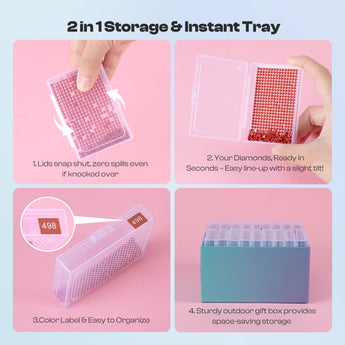 Diamond Painting Storage Containers Trays - Caydo