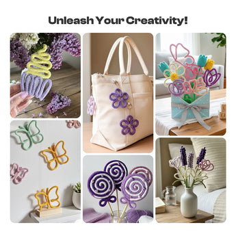 Electric i-Cord Knitting Tricotin Machine i1 Pro Lavender Purple - Caydo