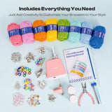 Electric i-Cord Knitting Tricotin Machine i1 with Bracelet Maker Kit - Caydo