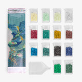 White and Pink Roses Diamond Painting - Caydo