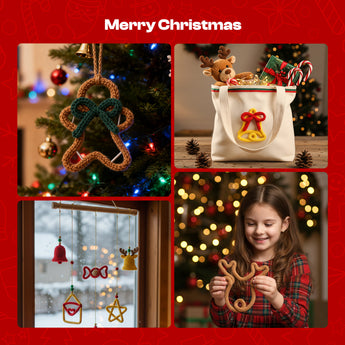 Christmas Knitting Yarn and Wire Set - Caydo