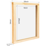 Caydo 2 Pieces 2 Sizes Wood Silk Screen Printing Frame - Caydo