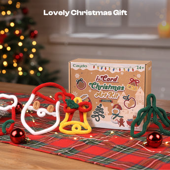 Christmas Knitting Yarn and Wire Set - Caydo