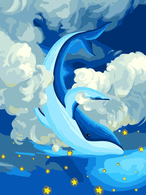 Glowing Venus White Cloud Dolphin - Caydo