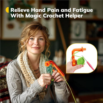 Crochet Holder for Crocheting - 3 in 1 Yarn Guide Tool - Caydo