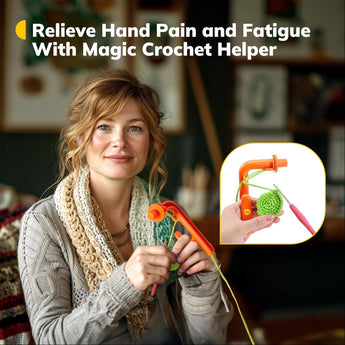 Crochet Holder for Crocheting - 3 in 1 Yarn Guide Tool - Caydo