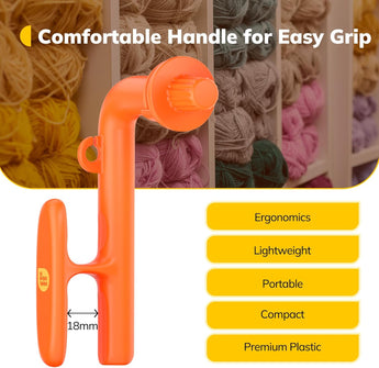 Crochet Holder for Crocheting - 3 in 1 Yarn Guide Tool - Caydo