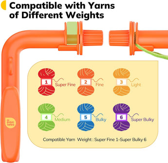 Crochet Holder for Crocheting - 3 in 1 Yarn Guide Tool - Caydo