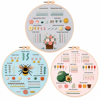 Embroidery Kit Beginner - 3 In 1