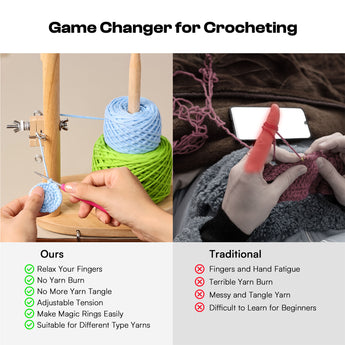 Crochet holder for beginners - Caydo