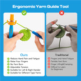 Crochet Holder - Ergonomic Yarn Guide Tool - Caydo