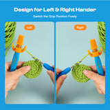 Crochet Holder - Ergonomic Yarn Guide Tool - Caydo