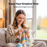 Crochet Holder - Ergonomic Yarn Guide Tool - Caydo