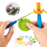 Crochet Holder - Ergonomic Yarn Guide Tool - Caydo