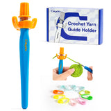 Crochet Holder - Ergonomic Yarn Guide Tool - Caydo