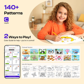 Caydo Create Your Own Coloring Book for Kids with APP - Caydo