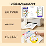 Caydo Create Your Own Coloring Book for Kids with APP - Caydo