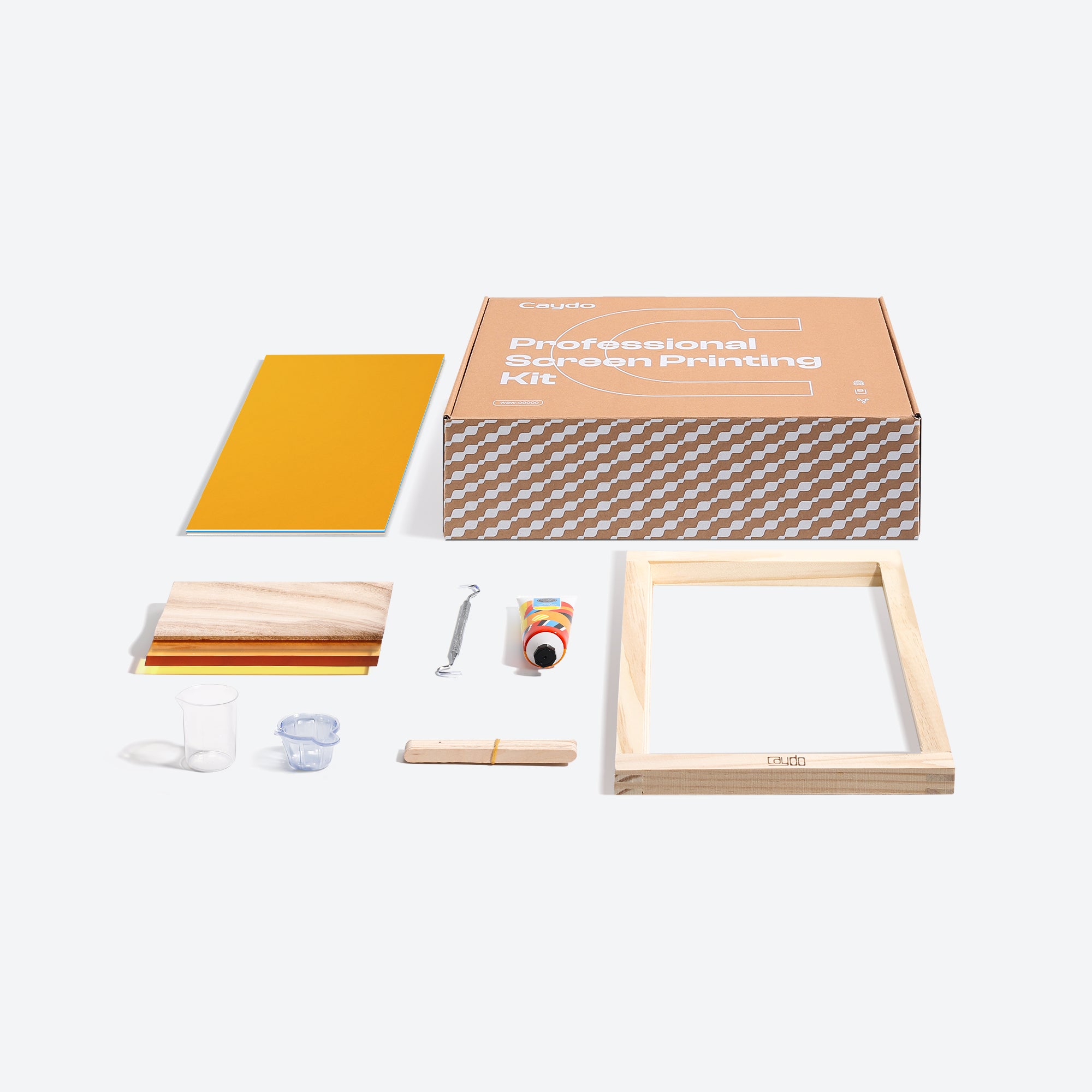 46-Piece Screen Printing Kit - Complete Set With Ink, Frames & Exposure Lamp