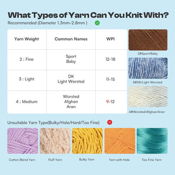 Electric i-Cord Knitting Tricotin Machine i1 Pro - Caydo