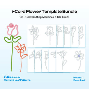 i-cord flower template