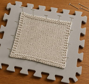 how to block knitting