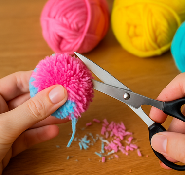 how to make yarn pom poms