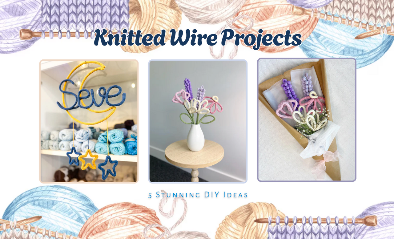 Knitted Wire Projects: 5 Stunning DIY Ideas – Caydo