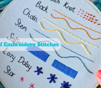 Types of Embroidery Stitches: 15 Must-Know Basics & Beyond