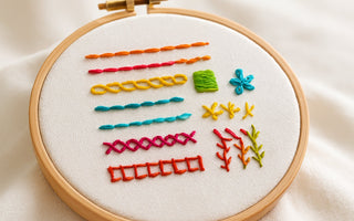 10 basic embroidery stitches