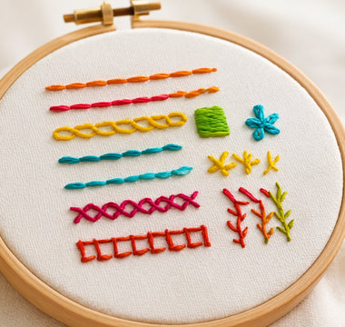10 basic embroidery stitches