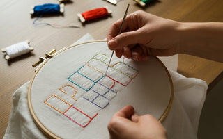 how to embroider letters