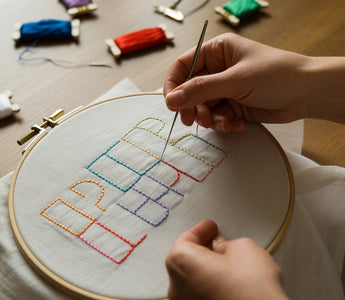 how to embroider letters