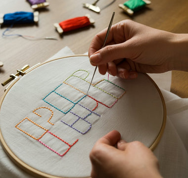 how to embroider letters