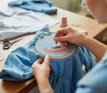 how to embroider on clothes