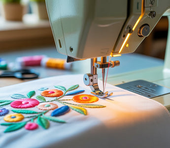 how to embroider with a sewing machine