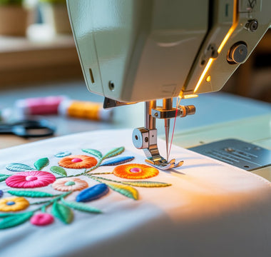 how to embroider with a sewing machine