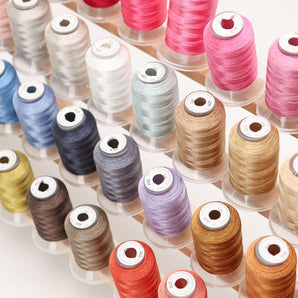 40 Colors 120D/2 Polyester Embroidery Thread Set, 500m Each