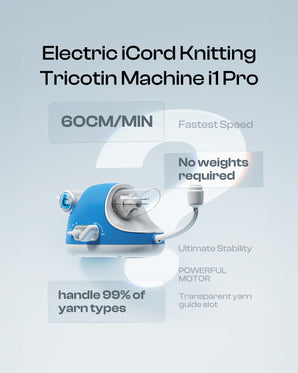 Electric i-Cord Knitting Tricotin Machine i1 Pro